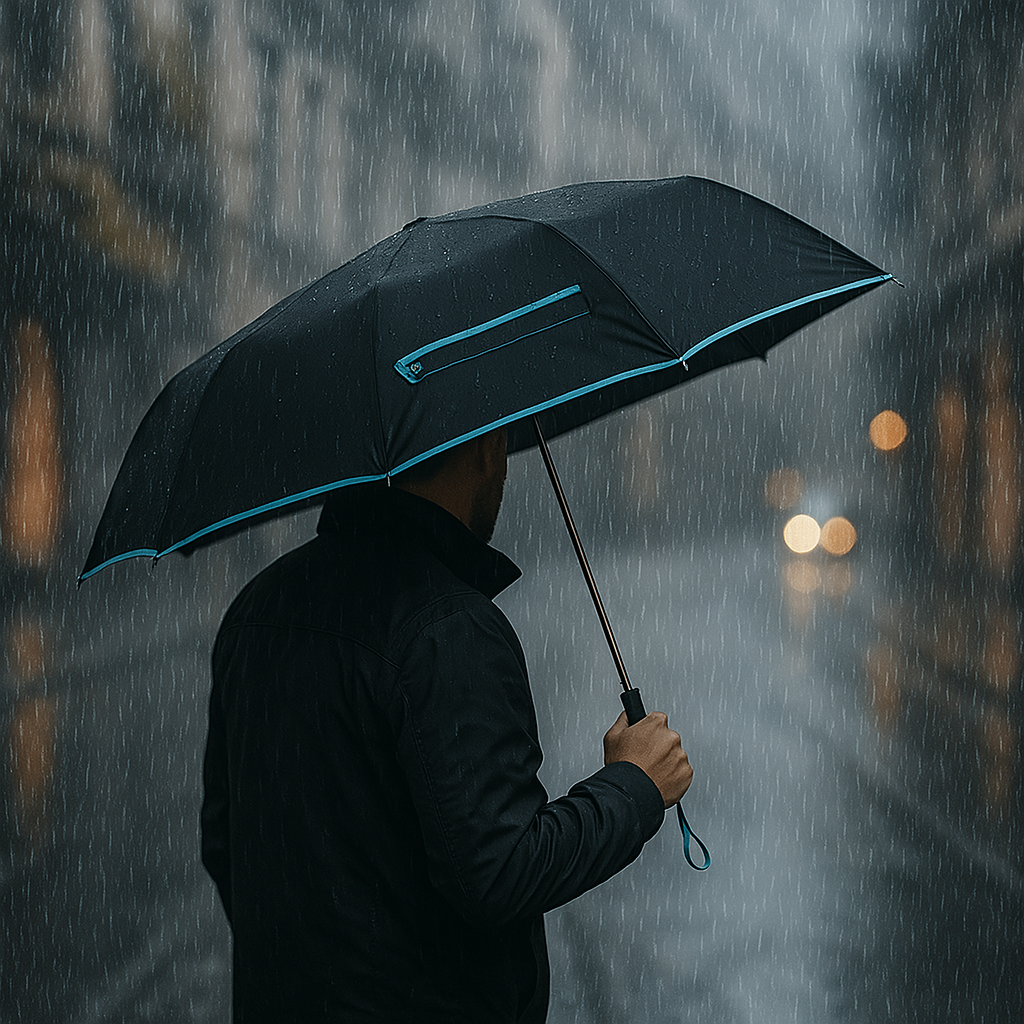 42 Inch Compact Folding Umbrella