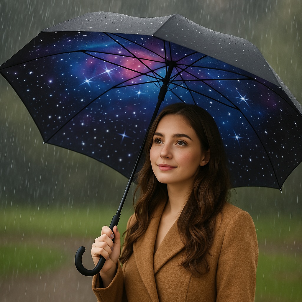 Double Layer Inverted Umbrella With Reverse Folding Design