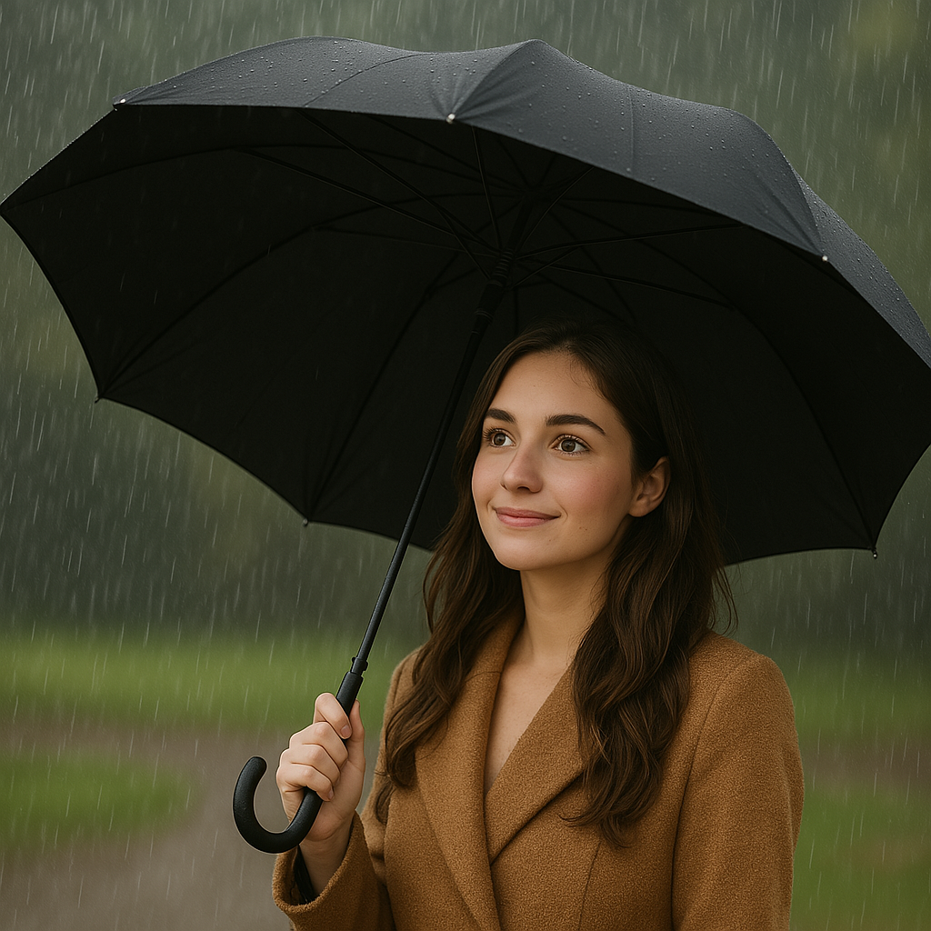 Double Layer Inverted Umbrella With Reverse Folding Design