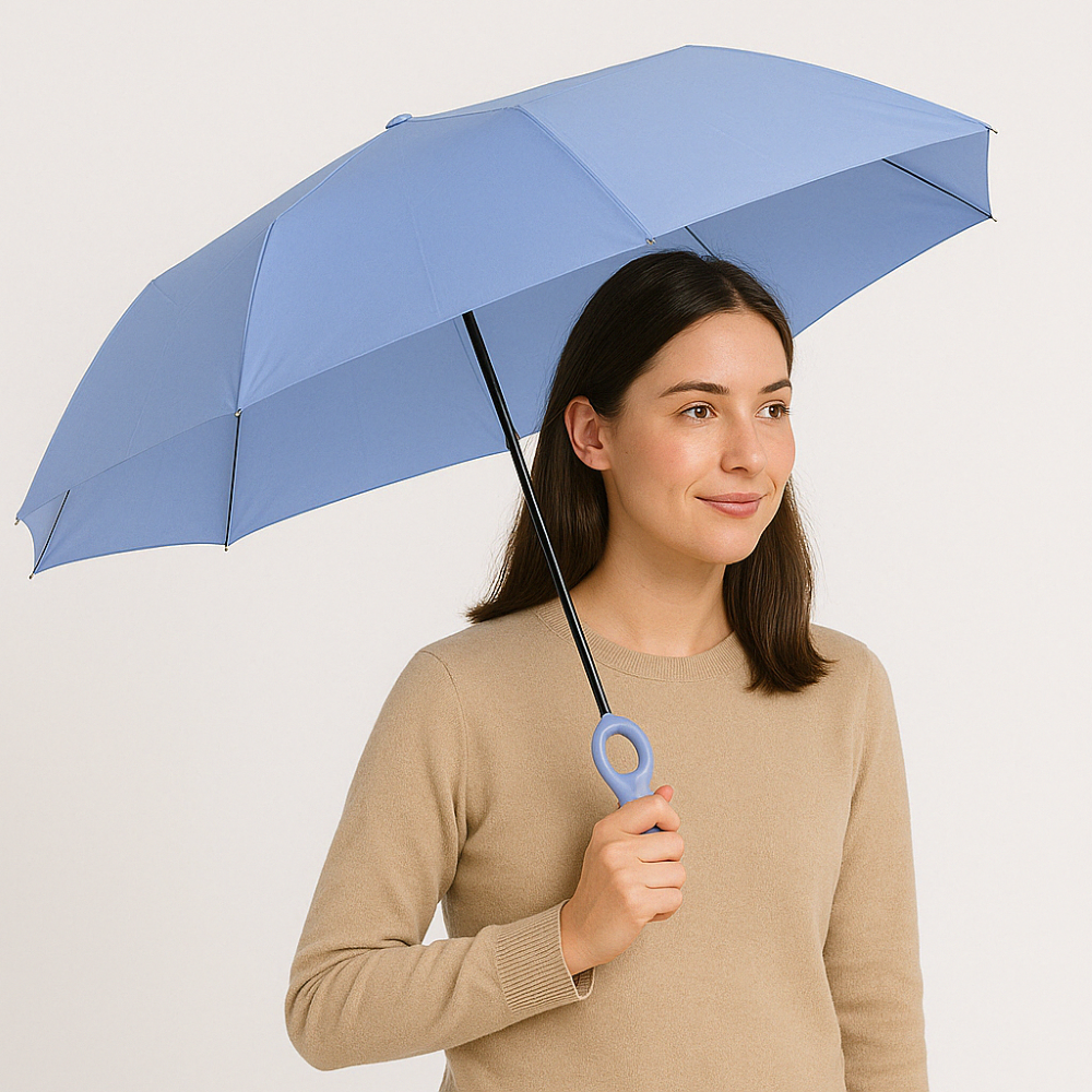 2 Pack Mini Compact Folding Travel Umbrellas