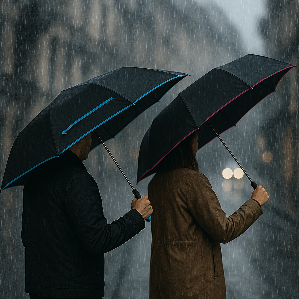 42 Inch Compact Folding Umbrella