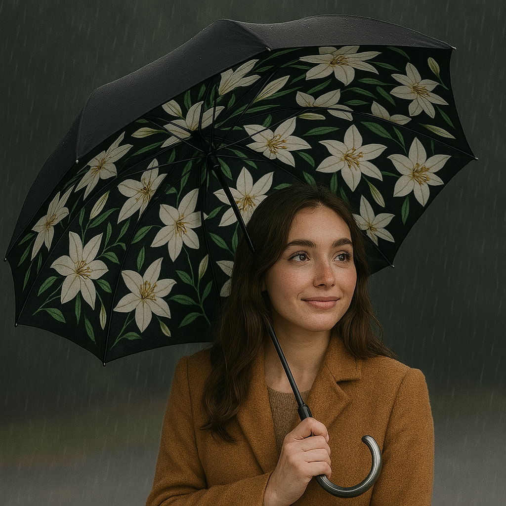 Double Layer Inverted Umbrella With Reverse Folding Design