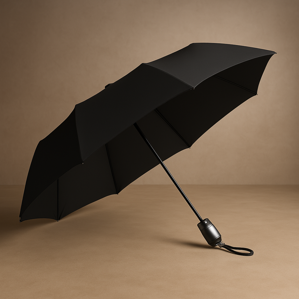 Windproof Travel Umbrella With Automatic Open And Close Compact Portable