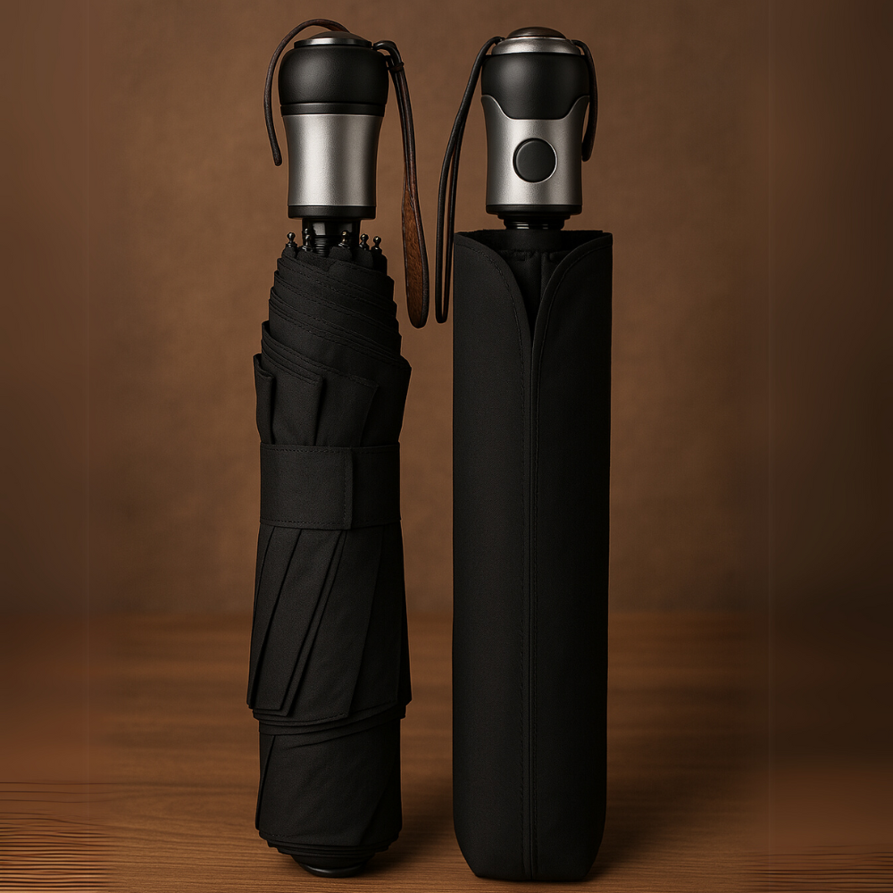 Windproof Travel Umbrella With Automatic Open And Close Compact Portable