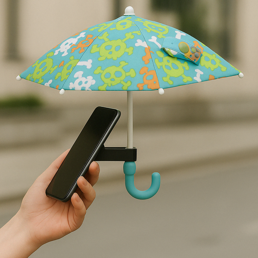 Adjustable Phone Umbrella Stand With Suction Cup And Sun Shade