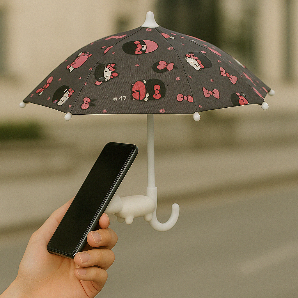Adjustable Phone Umbrella Stand With Suction Cup And Sun Shade