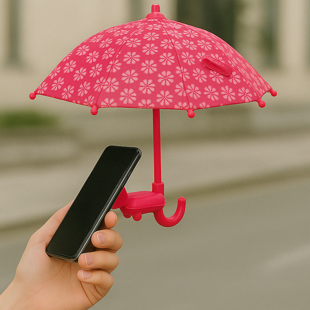 Adjustable Phone Umbrella Stand With Suction Cup And Sun Shade