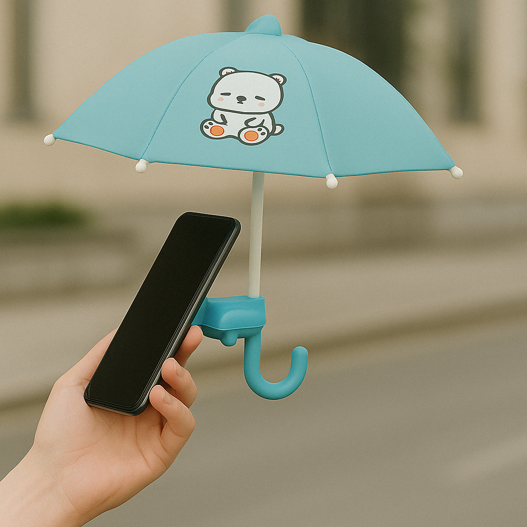 Adjustable Phone Umbrella Stand With Suction Cup And Sun Shade