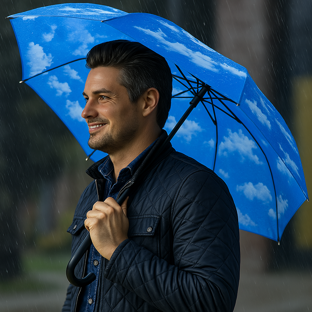 Gorilla Grip Windproof Compact Stick Umbrella