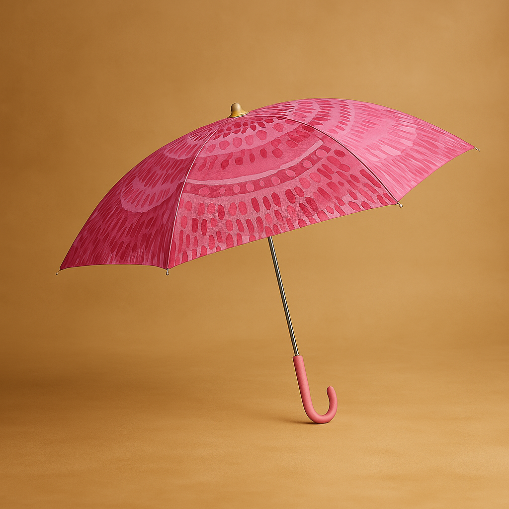 DIY Paintable White Nylon Kid Friendly Craft Umbrella