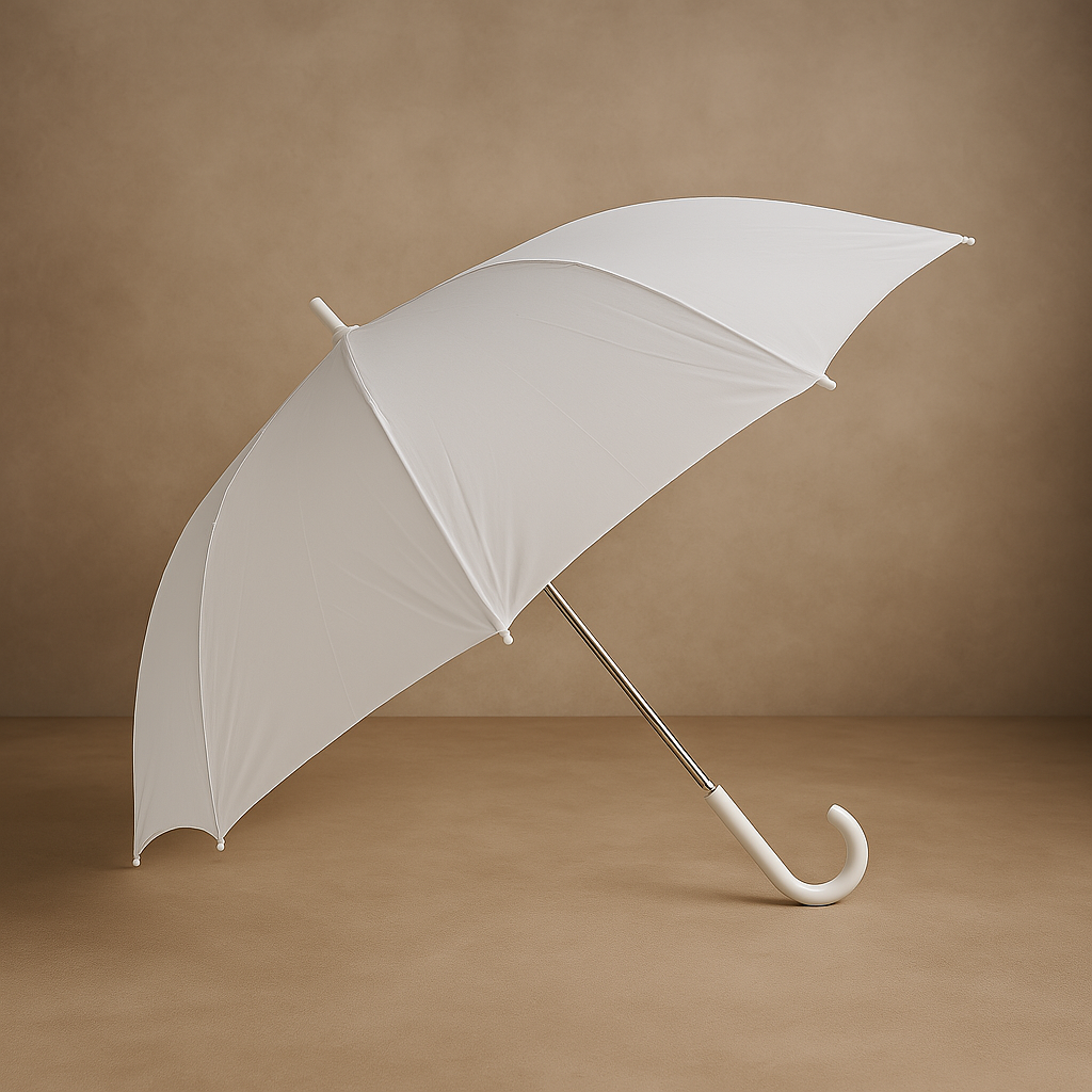 DIY Paintable White Nylon Kid Friendly Craft Umbrella