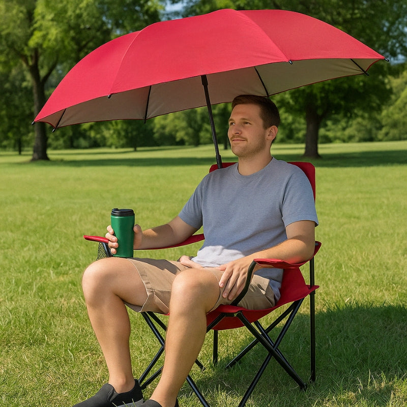 Sporting Goods Chair Umbrella With Adjustable Clamp