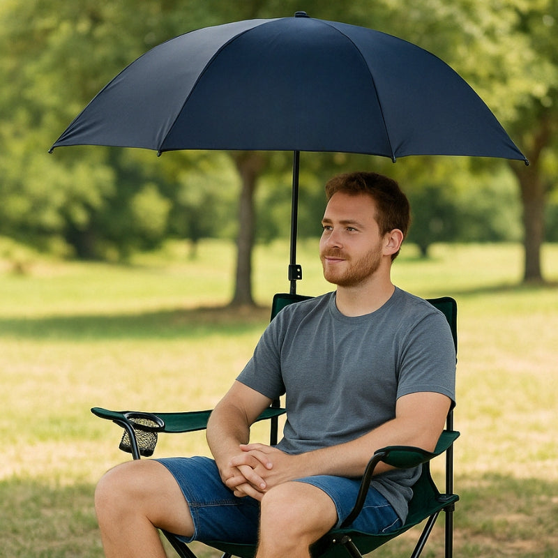 Sporting Goods Chair Umbrella With Adjustable Clamp