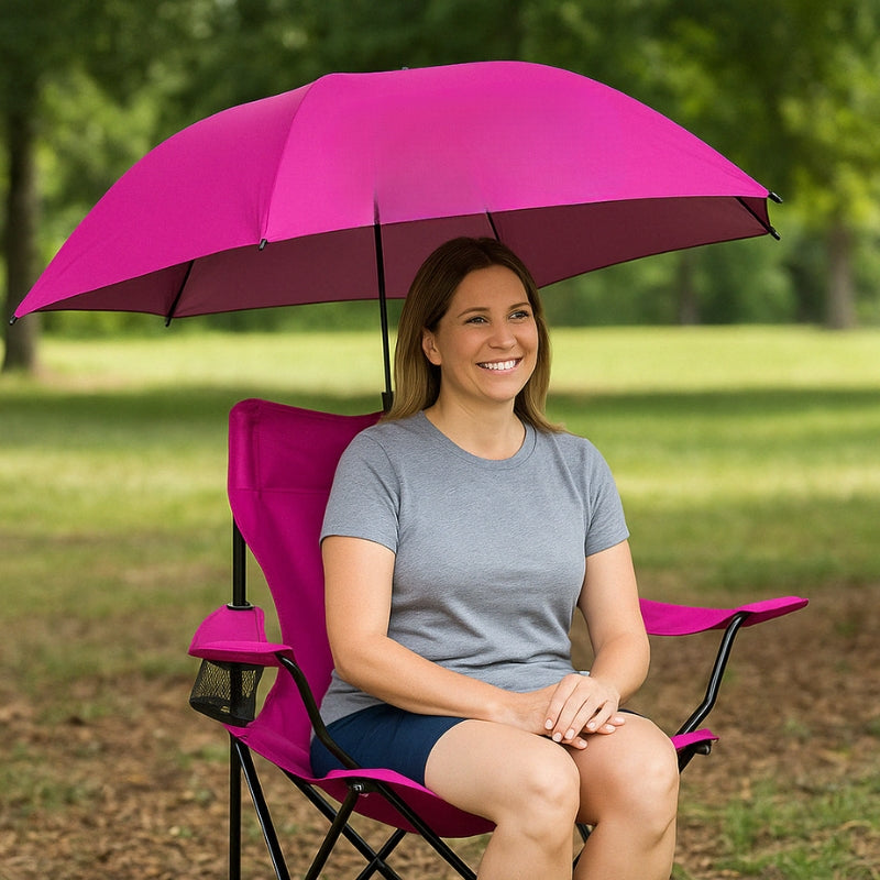Sporting Goods Chair Umbrella With Adjustable Clamp
