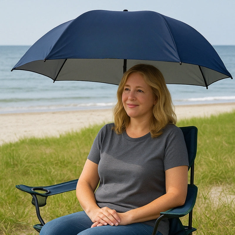 Sporting Goods Chair Umbrella With Adjustable Clamp