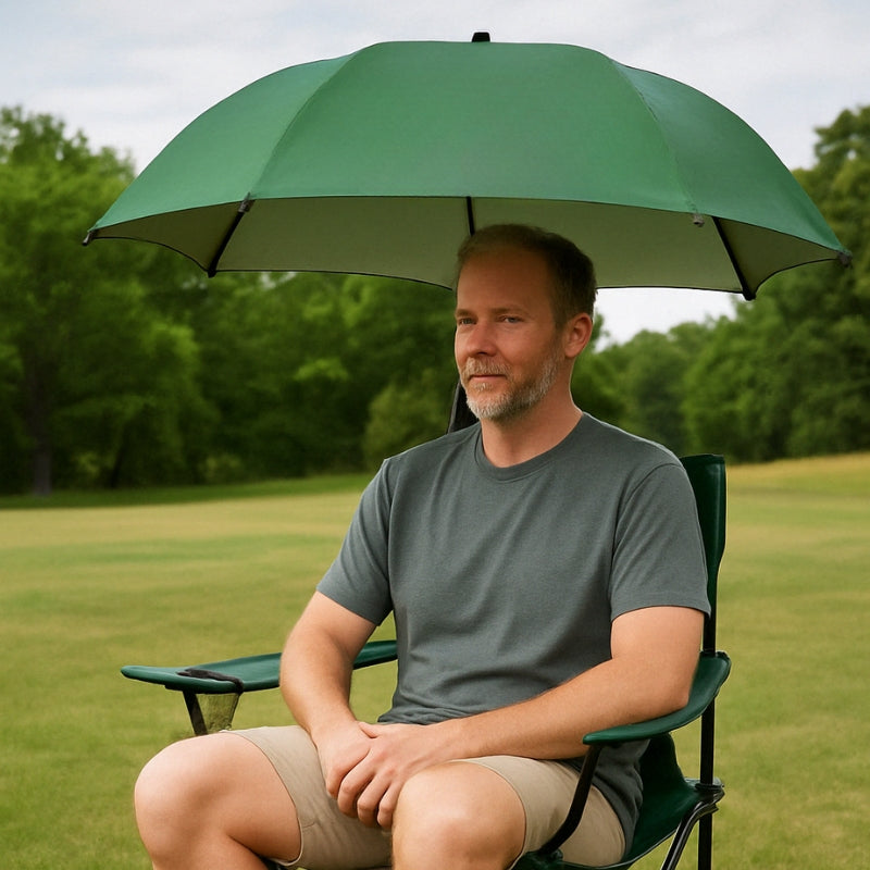 Sporting Goods Chair Umbrella With Adjustable Clamp