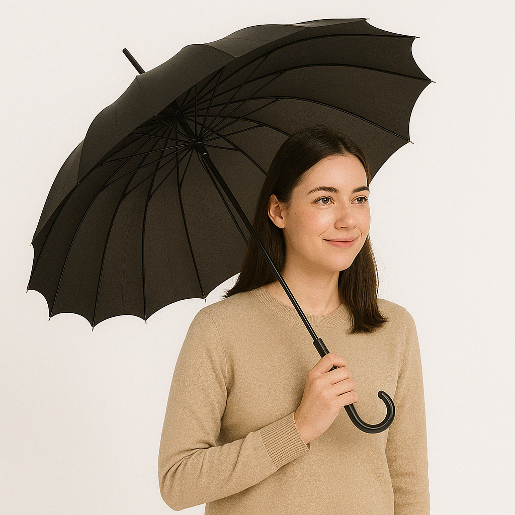 Striped Batwing Pagoda Umbrella
