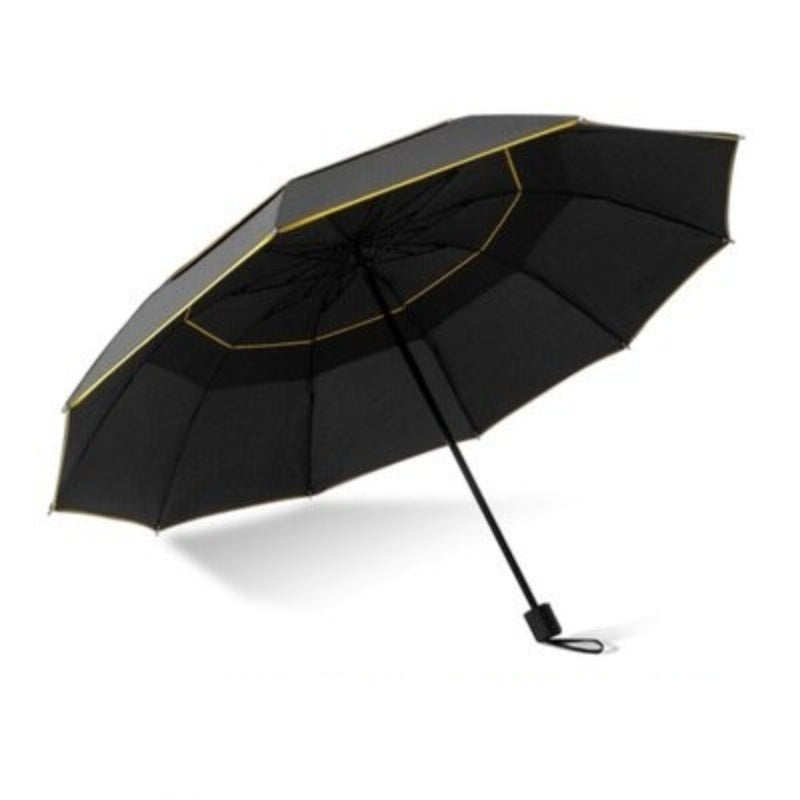 Double Layer Windproof Large 3 Folding Travel Outdoor Umbrellas