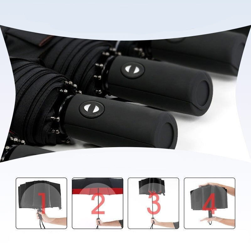 Windproof Double Automatic Folding Umbrella