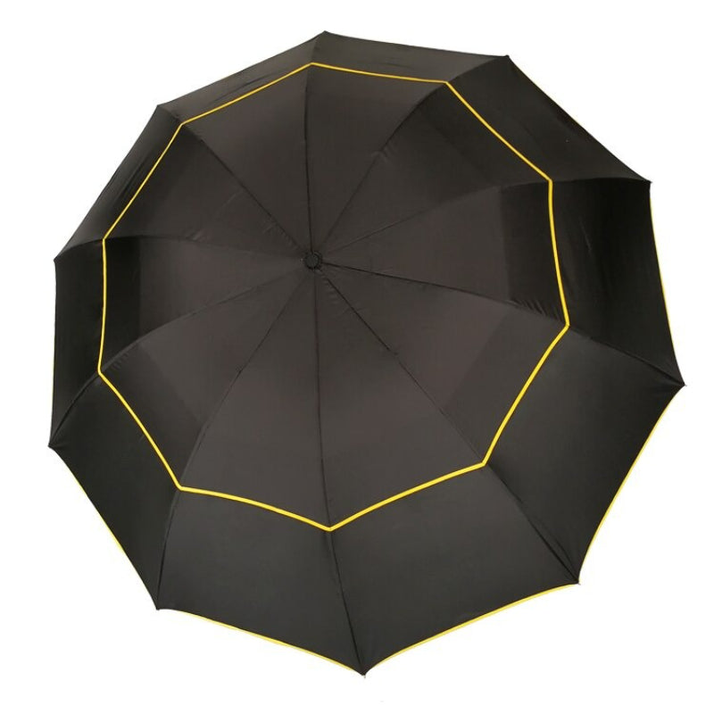 Double Layer Windproof Large 3 Folding Travel Outdoor Umbrellas