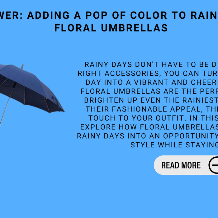 Flower Power: Adding A Pop Of Color To Rainy Days With Floral Umbrellas