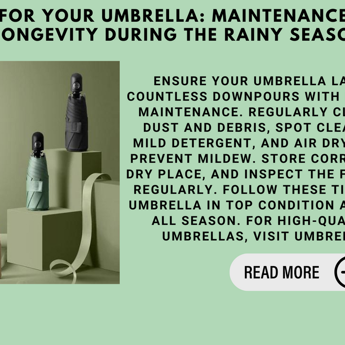Caring For Your Umbrella: Maintenance Tips For Longevity During The Rainy Season
