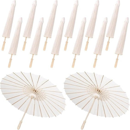 Traditional Paper Parasol Umbrella Set