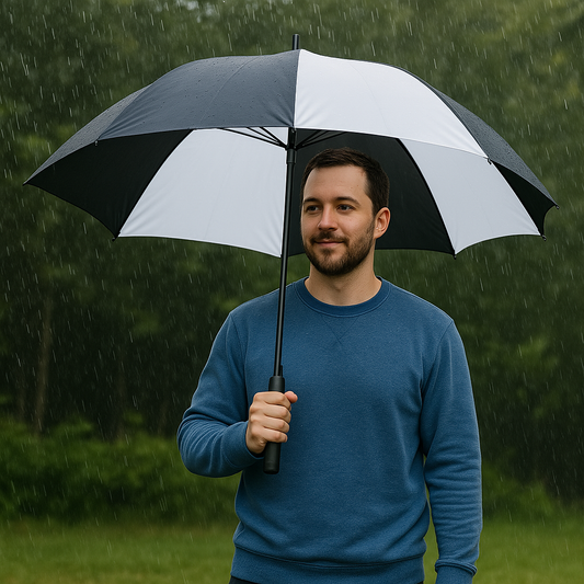 Large Canopy Golf Stick Umbrella With Vented Panels