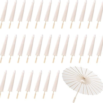 Traditional Paper Parasol Umbrella Set