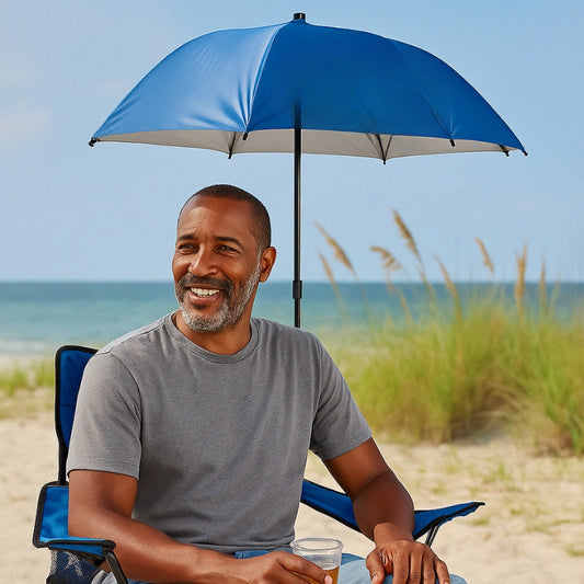 Sporting Goods Chair Umbrella With Adjustable Clamp