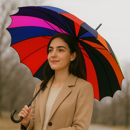 Striped Batwing Pagoda Umbrella