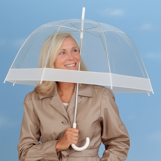 Stylish And Functional Clear Dome Umbrella