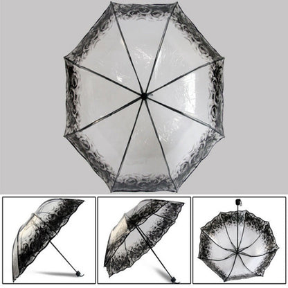 Creative Transparent Rain Sunny Umbrella