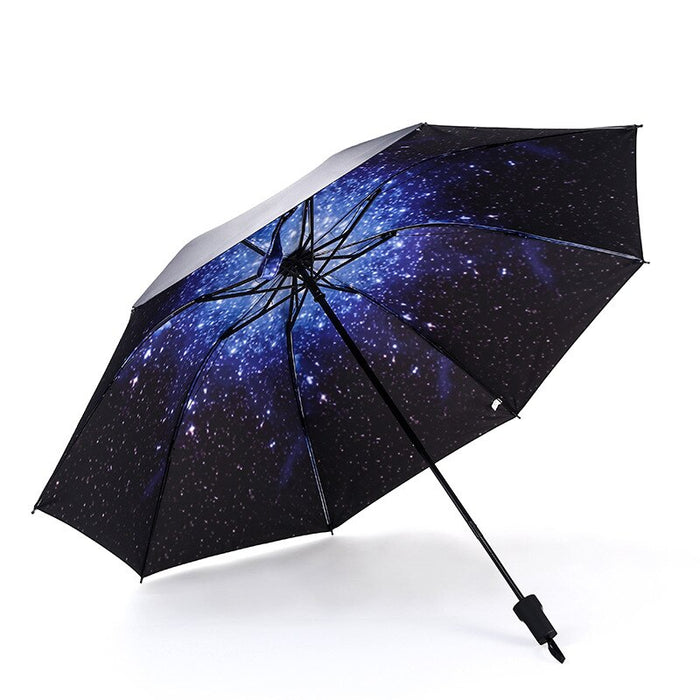 Tri-Folding Rain Windproof Umbrella