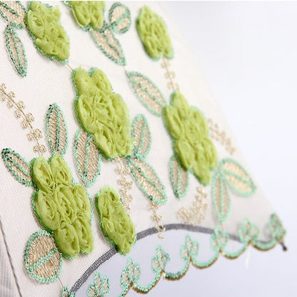 Flower Embroidery Ladies Women Umbrella