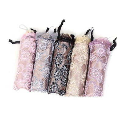Princess Lace Sunshade Three Folding Umbrellas