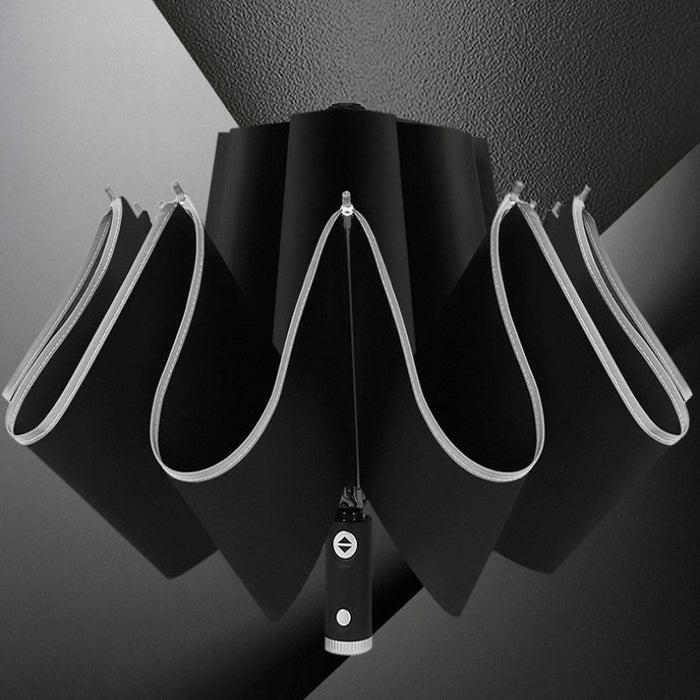 Automatic Umbrella Reflective Stripe Reverse Led Light