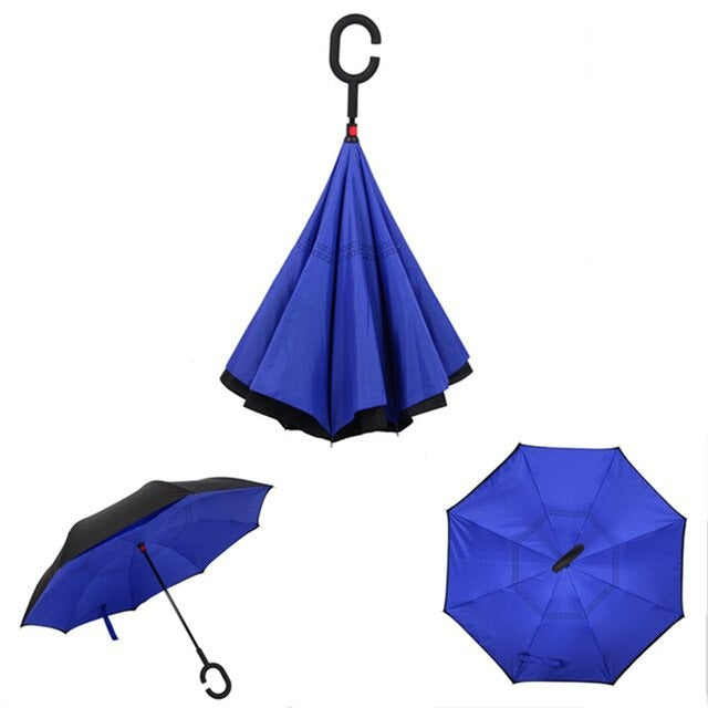 Reverse Rain Umbrella For Women