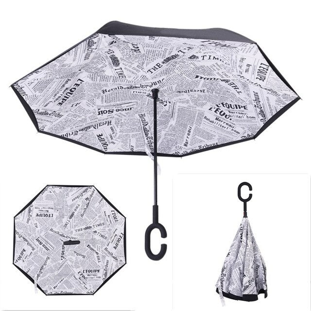 Reverse Rain Umbrella For Women