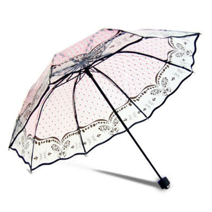 Creative Transparent Rain Sunny Umbrella