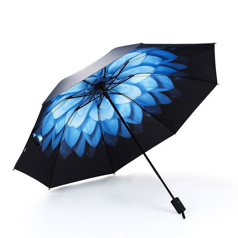 Anti-UV Three Folding Windproof Umbrella