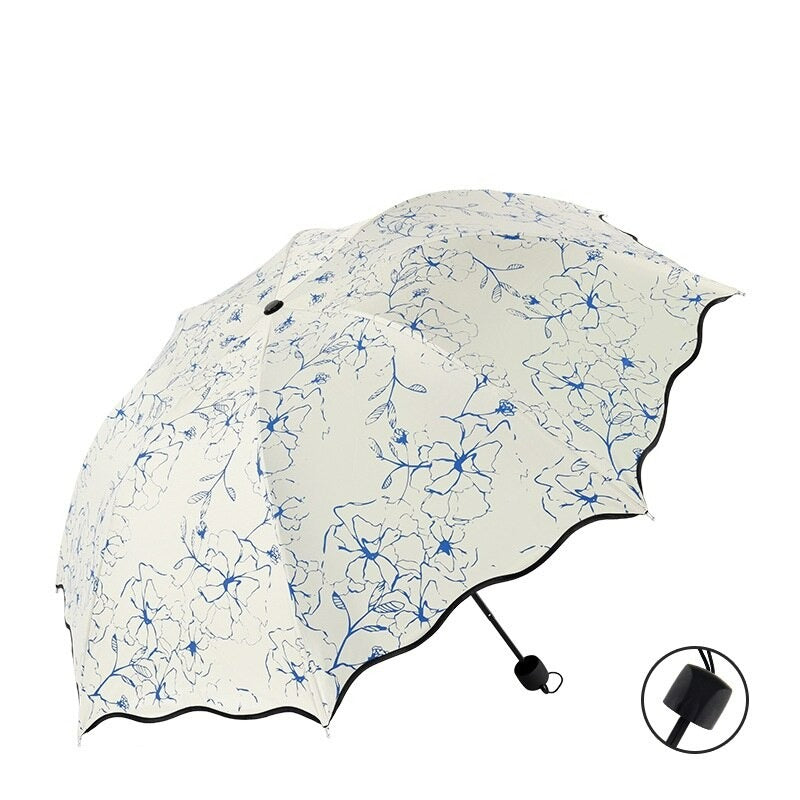 Chic Floral ANTI-UV Foldable Umbrellas