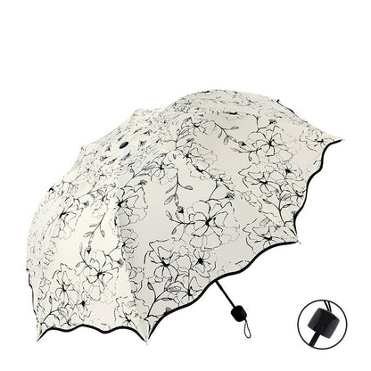 Chic Floral ANTI-UV Foldable Umbrellas