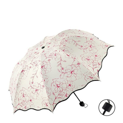 Chic Floral ANTI-UV Foldable Umbrellas