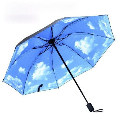 Creative Petal Star Unisex Small Sun Rain Umbrella