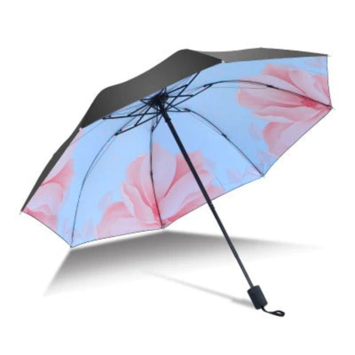 Anti-UV Clouds Pattern Folding Rainy Umbrella