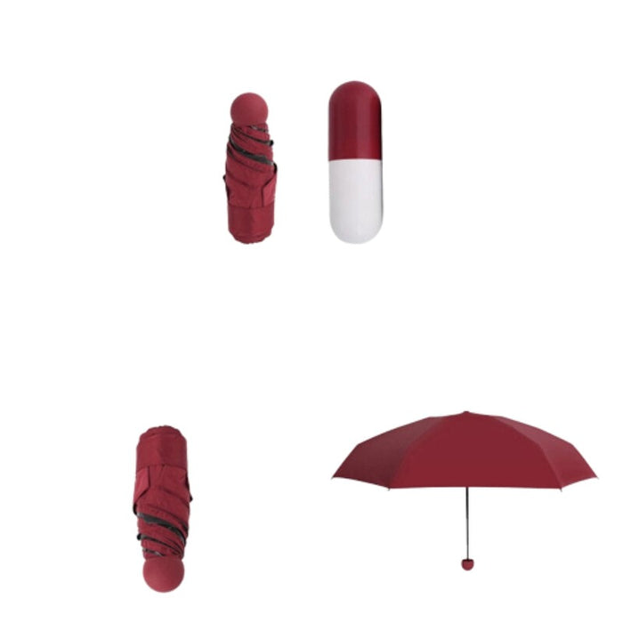 Mini Folding Capsule Travel Umbrella